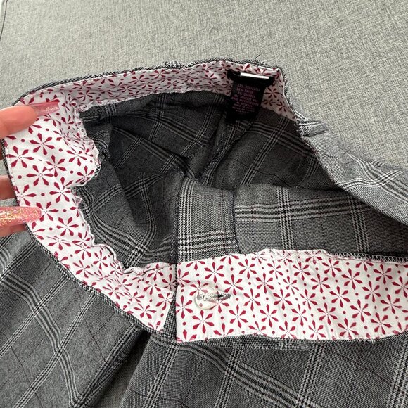 Speechless Plaid Pants Flare Gray Junior 9 Low Rise Office, School, Business Wea - Picture 11 of 14
